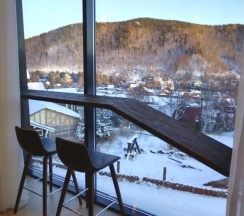 Студия Superior с красивым видом из окна в Baikal Hill Residence