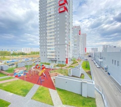 «Sky Apartment ЖК Манхэттен 16 этаж», Студия, Яковлева, 5, ID 74-057 в "ИннХоум Апартаменты"