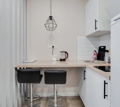 1-комнатные апартаменты студия с 2 односпальными кроватями в Home Like (Хоум Лайк) на бульваре Эйнштейна 3