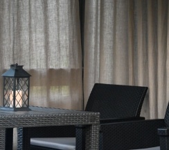 Дом с террасой и камином в Дух тайги