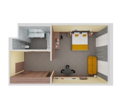 Семейный номер в Golden Tulip