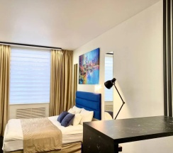 Двухместные апартаменты Comfort c 1 комнатой (двуспальная кровать) в Апартаменты ParadeAparts на Советской 4а