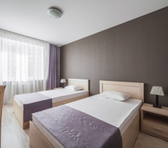 Апартаменты Superior c 1 комнатой с балконом и с красивым видом из окна в Комплекс апартаментов Комфорт