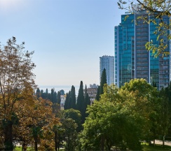 Люкс с террасой и видом на город и море в IL Punto