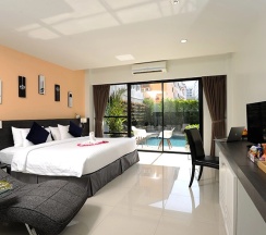 Двухместное Pent Pool двуспальная кровать в The Lantern Resorts Patong