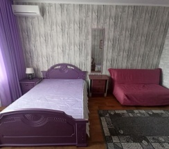 Трехместный номер с двуспальной кроватью и с односпальной кроватью + 2 доп. места (раскладной диван) в Зеленая крыша