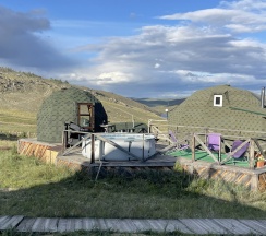 Купол с панорамной беседкой в Воробьевы горы на Байкале