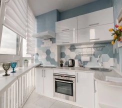 Четырёхместные апартаменты c 1 комнатой с балконом в Апартаменты Light apartment lxt.by