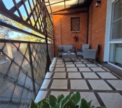 Премиум Люкс с кроватями TWIN/DBL и большой террасой с видом на горы в Цитрус