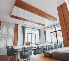 Двухместная семейная вилла двуспальная кровать в Happy Family Villa