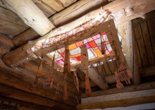 Номер стандарт Рябиновая Изба с 1 двуспальной кроватью ( корпус Деревянный Этноотель ) в Бобровая долина