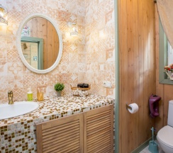 Коттедж《Шебби шик》с сауной и "Банным чаном" (расположен в Логиново) в Сканди хаус