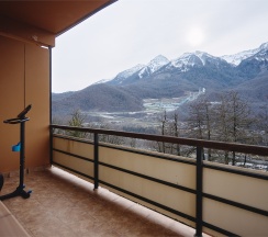 Апартаменты райдера с панорамным  видом на горы в Панорама парк