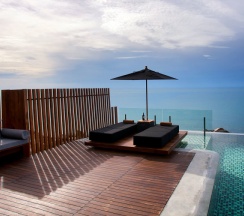 Двухместная Pool Villa oceanfront двуспальная кровать в Silavadee Pool Spa Resort