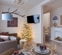 Барнхаус Яхрома (оснащение дома, стоимость банного чана и бани см. Подробнее) в Pavlove Village