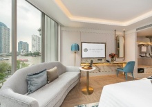 Двухместный номер Deluxe с видом на реку двуспальная кровать в Отель The Salil Hotel Riverside Bangkok