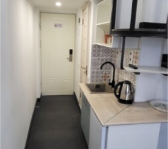 Трехместный номер Лофт с двуспальной и раскладным креслом/кроватью в Лофт отель на Крымской