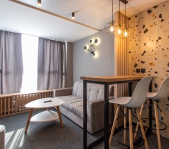 Двухместный люкс с красивым видом из окна двуспальная кровать в Hotel&Braun