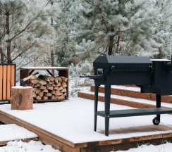 Типи-хаус с террасой и купелью в Чепош парк