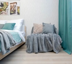 Двухместные апартаменты Comfort c 1 комнатой с балконом и с видом на город (двуспальная кровать) в Апартаменты Cosmos Apart на Революции 52 В (5)