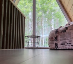 Дом A-frame c сауной в 4 сезона
