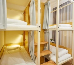 Кровать в общем номере (женский номер) (общая ванная комната) в Meego Qingwen Hotel