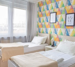 Номер Standard с видом на город 2 отдельные кровати в Гостевой дом Easy Coliving Nordy Homes