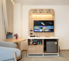 Двухместный номер Deluxe с видом на бассейн 2 отдельные кровати в Jomtien Thani Hotel