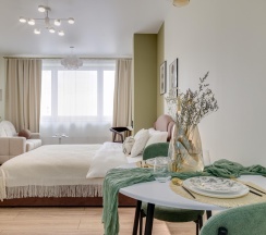 1-комнатные апартаменты студия Грин в Dream Apartmens