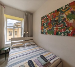 Небольшой двухместный номер с 1 кроватью и общей ванной комнатой в Vitamin rooms