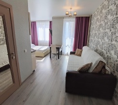 1-комнатные апартаменты студия ZNSRENT ул Строителей д4 в ZNS Rent (ЗНС Рент) на улице Строителей