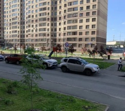 Апартаменты c 1 комнатой с видом на город в Квартира на Северном Шоссе 20