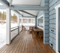 Коттедж улучшенный (Синий дом) в Forrest Lodge Karelia