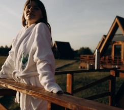 Семейный коттедж с красивым видом из окна в Саянский Марал Аршан