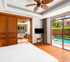 Двухместная вилла Pool Grand Deluxe двуспальная кровать в Отель Santiburi Koh Samui