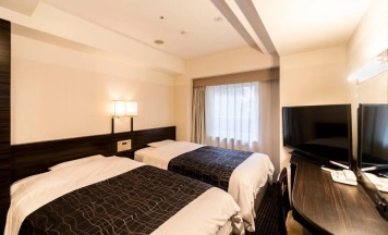Двухместный номер (2 отдельные кровати) в APA Hotel Osaka Tanimachi 4chome Ekimae