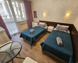 Двухместный номер с 2 отдельными кроватями и балконом в Delta nova