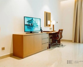 Двухместная студия апартаменты Premium двуспальная кровать в HE Hotel Apartment