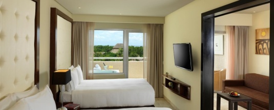 Двухместный люкс с видом на сад 2 отдельные кровати в Paradisus Playa del Carmen – Riviera Maya - All Inclusive