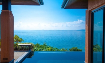 Двухместная вилла с бассейном Wellness Luxury с балконом и с видом на море (двуспальная кровать) в Sri Panwa Phuket Luxury Pool Villa Hotel
