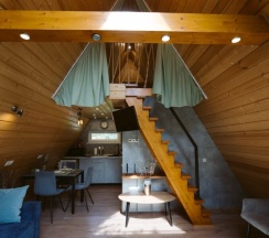 №14 A-Frame 45m2 с кондиционером. (оснащение дома см. Подробнее) в Les holidays