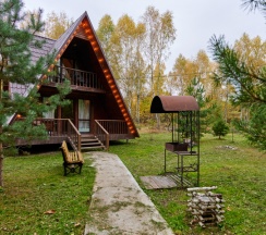 Домик двухуровневый с сауной и дровяным камином в Алино