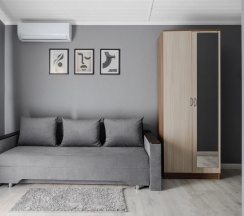 Двухместный семейный номер Comfort с балконом (двуспальная кровать) в Графская поляна
