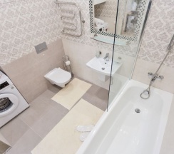 Номер Superior в Квартира на сутки Маяк Минск Метро 5 мин Wi-Fi Кондиционер Кухня объединена с жилой зоной Отдельная спальня Отчётные документы