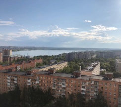 Студия с красивым видом из окна в Квартира Карла Маркса 304Б