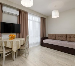 Апартаменты студия с балконом, вид на горы (#70,139) в Geo Apart