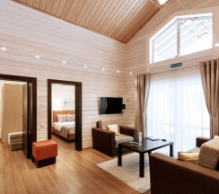 Четырёхместное шале с 2 комнатами с красивым видом из окна в Vazuza Country Club