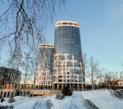 Студия с красивым видом из окна в Квартира Студия Privi House на Карла Маркса 259