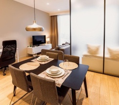 Апартаменты студия в Elite Apartments на проезде 1-й Красногвардейский 22с1
