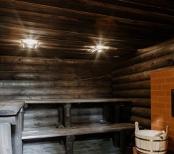 Шестиместный коттедж Comfort с 3 комнатами с красивым видом из окна в Дубки